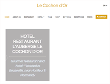 Tablet Screenshot of le-cochon-dor.fr